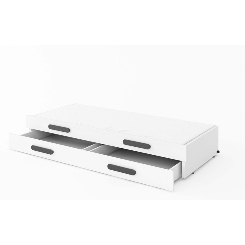 Replay RP19 Under Bed Drawers with Trundle Bed White 200cm White